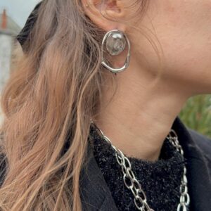 Boucles d'oreilles « Jéo Argentées »