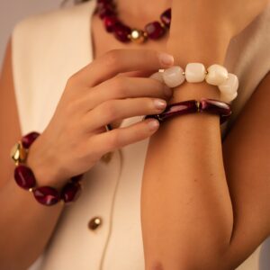 Bracelet « Terre Bordeaux »