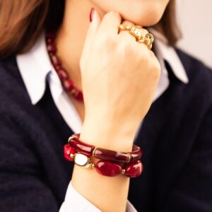Bracelet « Harmonie Bordeaux »