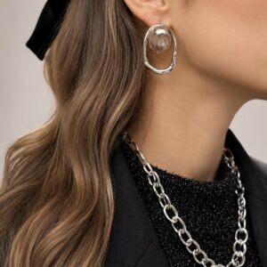 Boucles d'oreilles « Jéo Argentées »