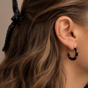 Boucles d'oreilles « Universe Noire »